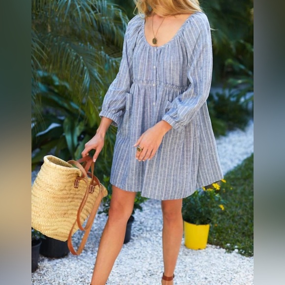 Emerson Fry Jasmine button dress size L - Picture 5 of 13